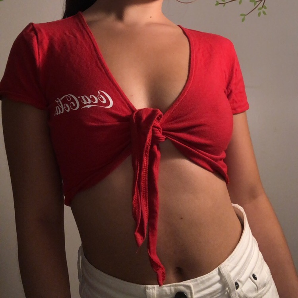 Forever 21 Coca Cola Crop Shirt